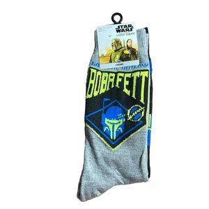 Boba Fett crew socks (2 pairs) NWT